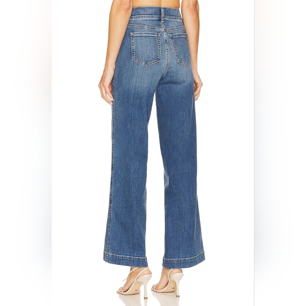 SPANX Seamed Front Wide Leg Jean in Vintage Indigo - Picture 2 of 13